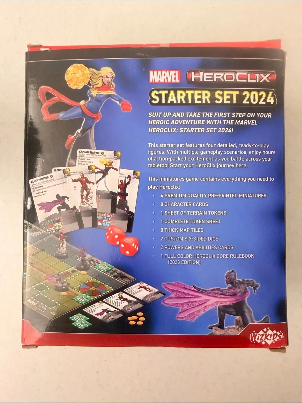 Marvel HeroClix 2024 Starter Set Painted Miniatures Game Set Marvel Universe